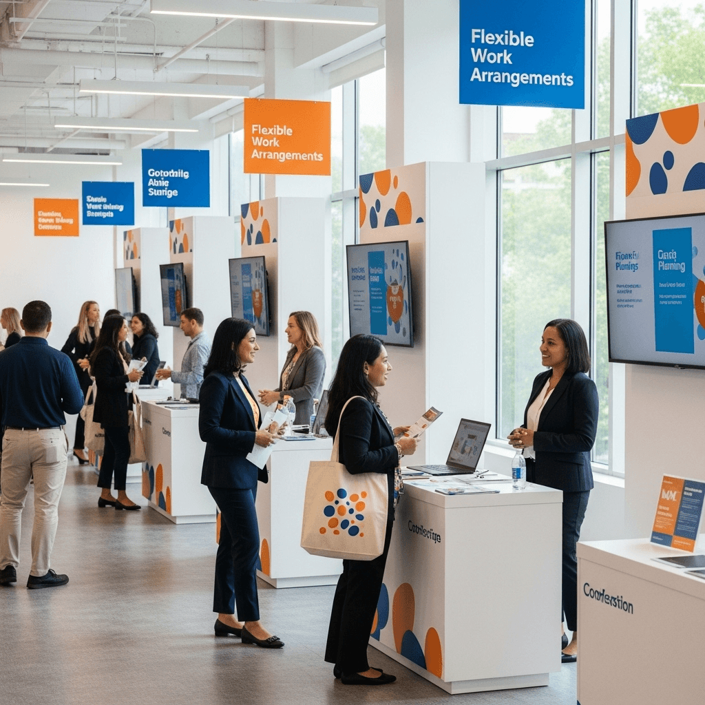 Diverse workers getting benefits guidance